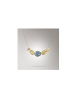 Halskette Marco Bicego Dame Lunaria in Gelbgold Acquamarina CB1877-AQD - CB1877-AQD